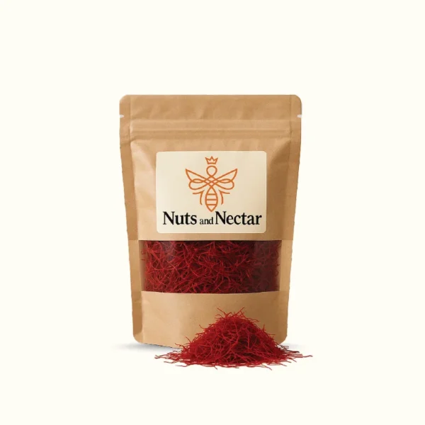Afghani Negin Saffron in Paper Bag – Nuts & Nectar Afghani Negin Saffron in paper bag – premium saffron threads by Nuts & Nectar Pakistan
